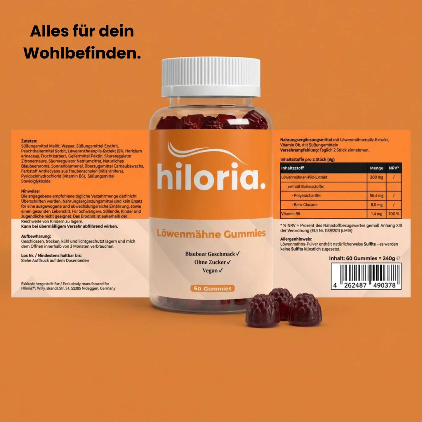 Löwenmähne Gummies